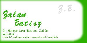 zalan batisz business card